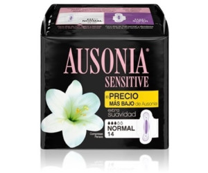 Ausonia Sensitive normal con alas (14 uds.) desde 1,45 € | Compara precios  en idealo