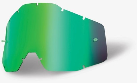 100% RACECRAFT/ACCURI/STRATA Replacement Lens Green Mirror