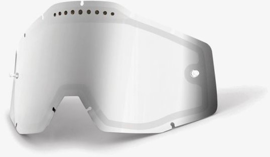 100% RACECRAFT/ACCURI/STRATA Vented Dual Pane Lens Silver Mirror Smoke