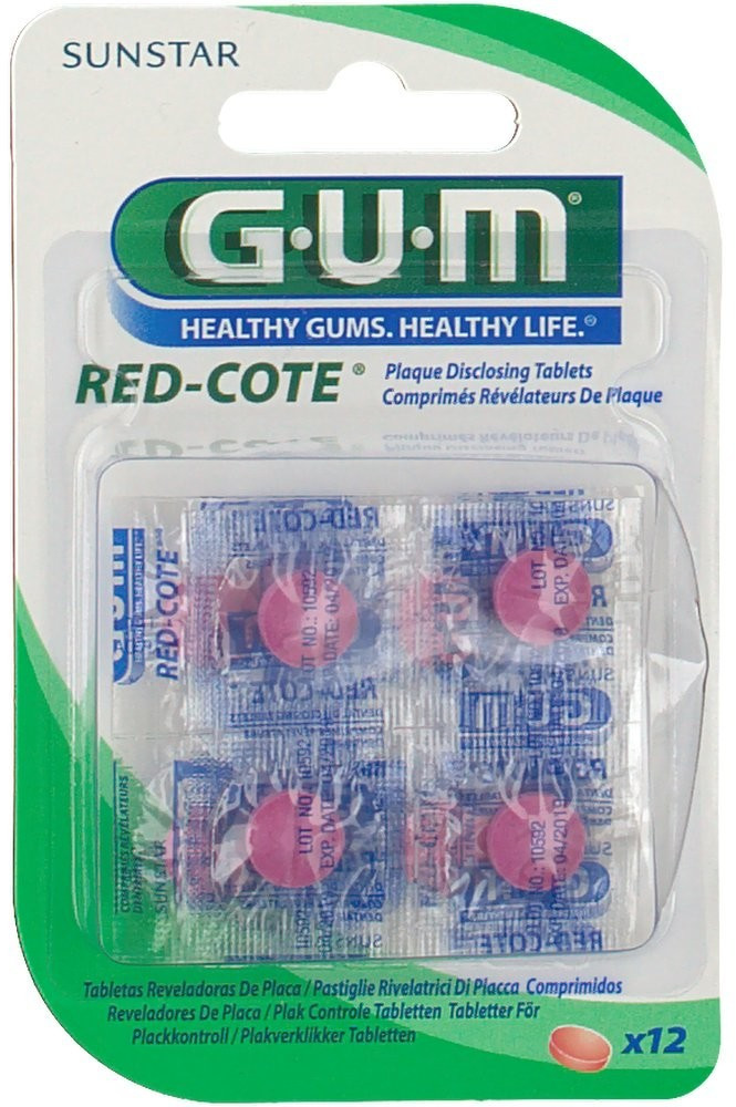 G.U.M Plaque Test Tablets (12 items)