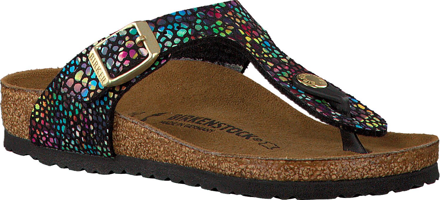 Birkenstock Gizeh Kids Micro Fibre Oriental Mosaic black multi (narrow)