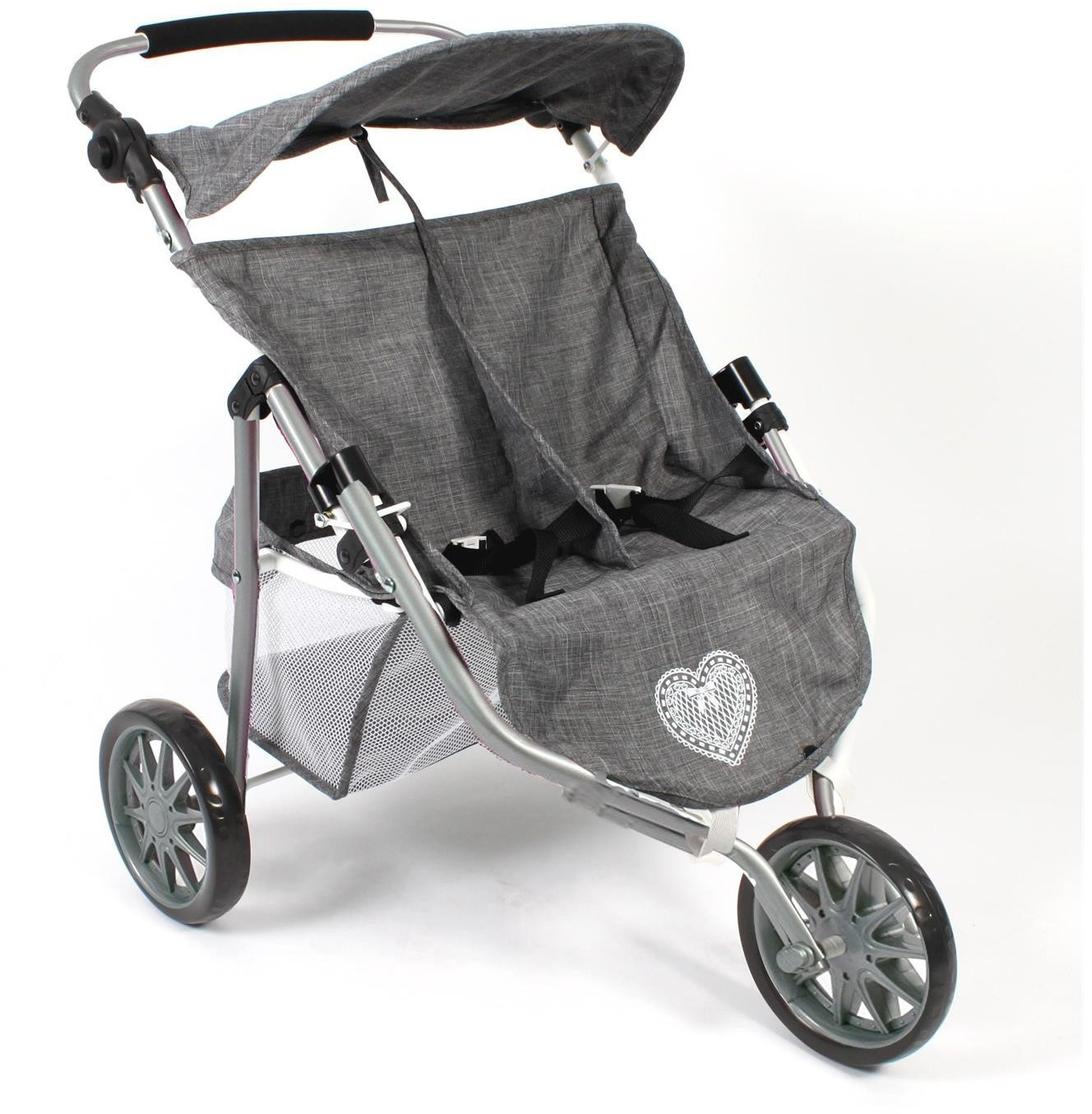 Bayer-Chic Twin Jogging Buggy - Grey