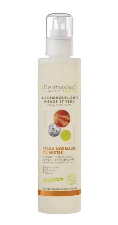 Dermaclay Eau Démaquillante Peaux Normales et Mixtes (200 ml)