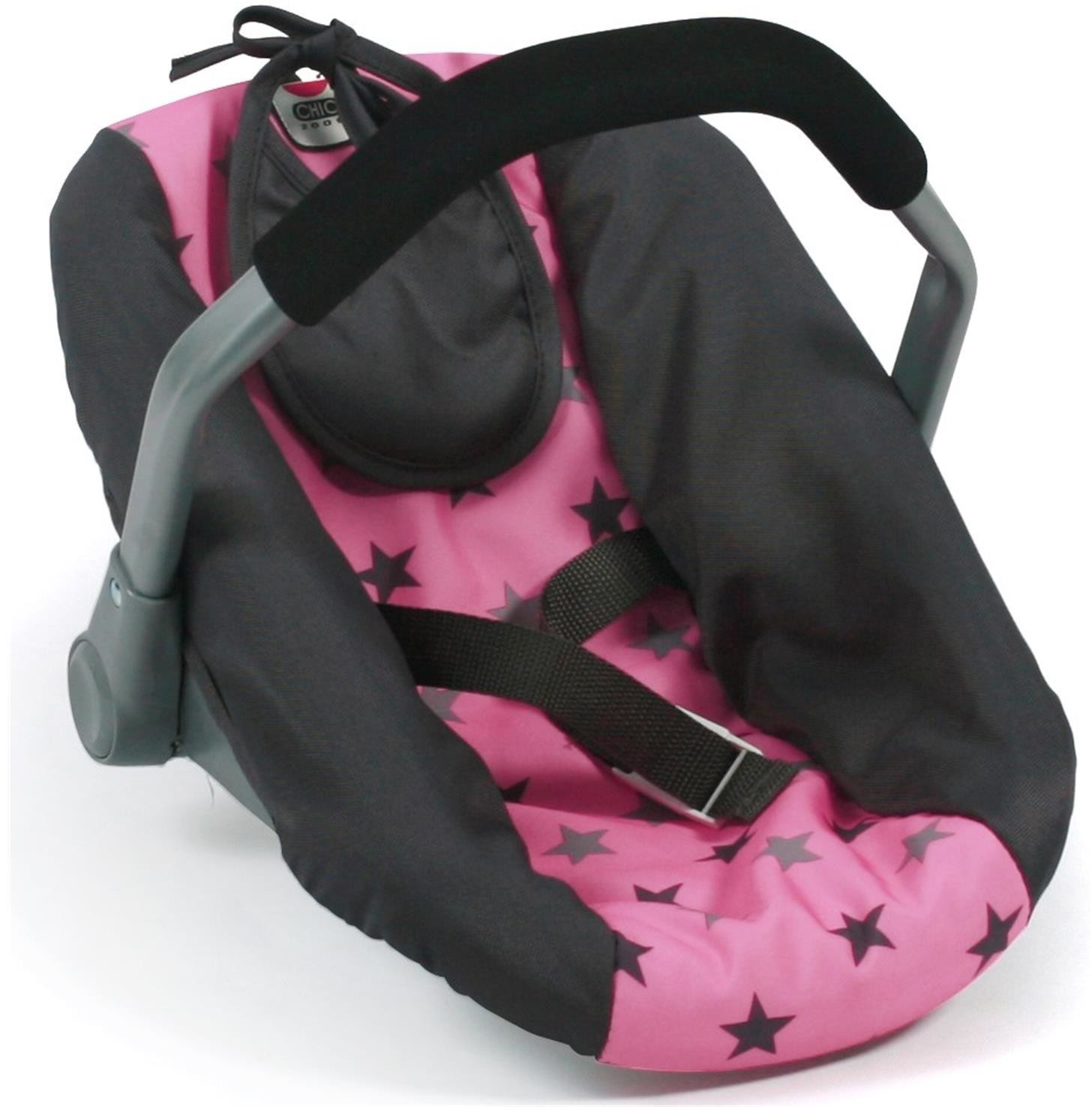 Bayer-Chic Dolls Car Seat - Stars Grey Pink