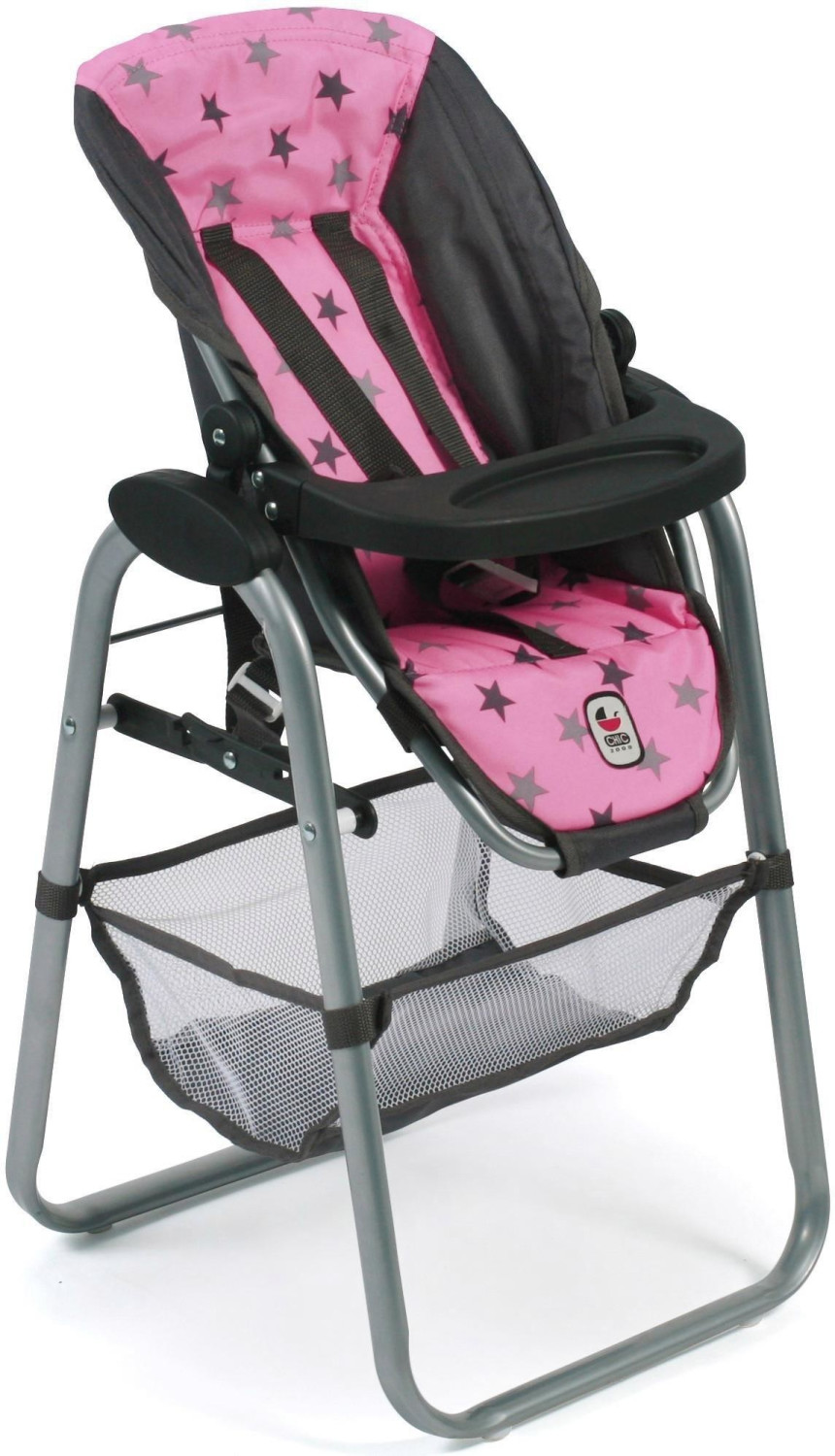 Bayer-Chic Doll high chair - Stars Grey Pink