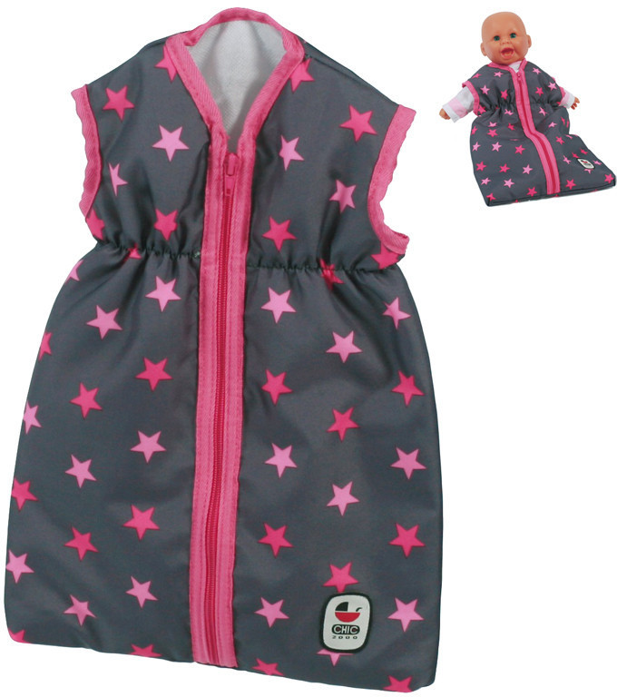 Bayer-Chic Doll Sleeping Bag - Stars Pink
