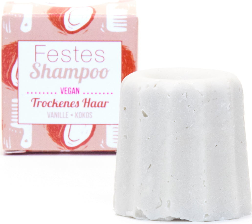 Lamazuna Shampooing solide cheveux secs vanille/coco 55 g