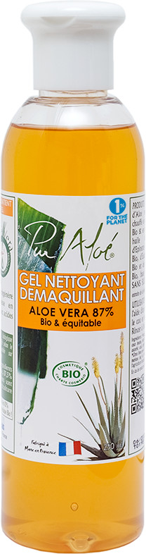 Pur Aloé Gel nettoyant démaquillant 87% aloé vera (250 ml)