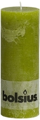Bolsius Bougie rustique 190 x 68 mm vert mousse