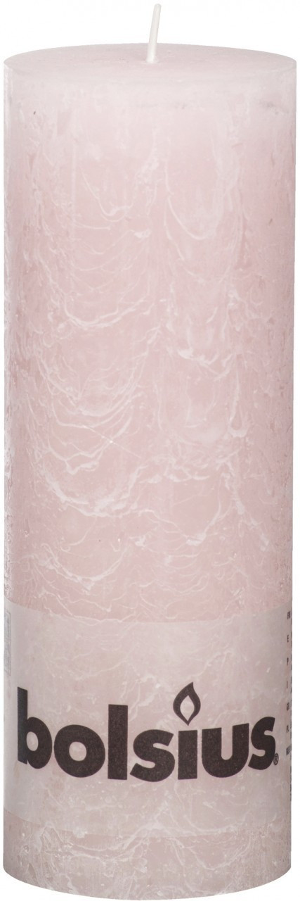 Bolsius Bougie rustique 190 x 68 mm rose pastel