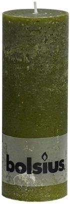 Bolsius Bougie rustique 190 x 68 mm vert olive