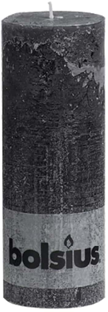 Bolsius Bougie rustique 190 x 68 mm anthracite