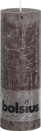 Bolsius Bougie rustique 190 x 68 mm marron chocolat
