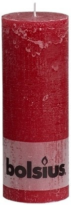Bolsius Bougie rustique 190 x 68 mm rouge antique
