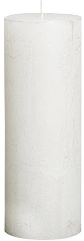 Bolsius Bougie rustique 190 x 68 mm blanc métallisé