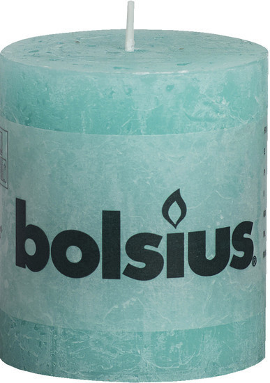 Bolsius Bougie rustique 80 x 68 mm turquoise