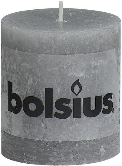 Bolsius Bougie rustique 80 x 68 mm gris clair