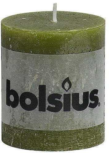 Bolsius Bougie rustique 80 x 68 mm vert olive
