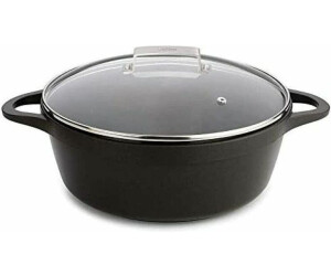Valira Cazuelas - Casseruola Premium Alta 28 cm Prodotta in Spagna, Fusione di Alluminio con Antiaderente Rinforzato, Adatta per l'induzione, Include Coperchio e Maniglie