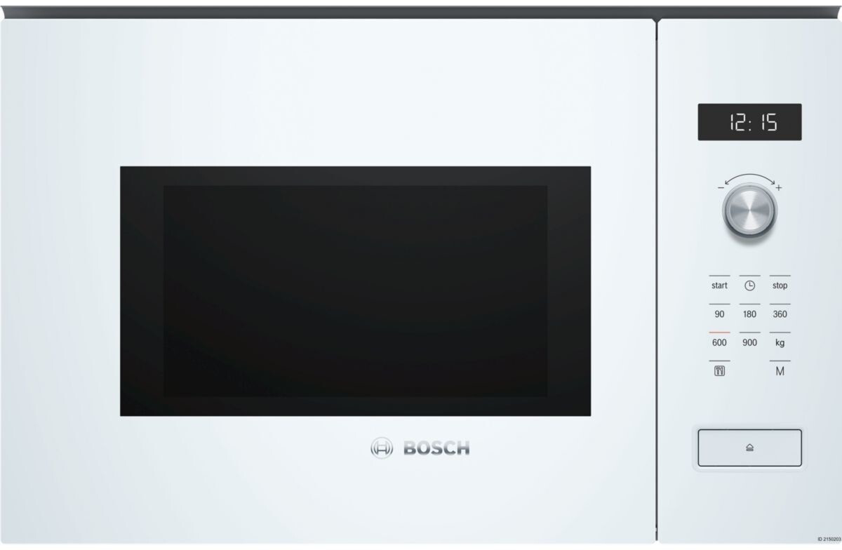 Micro ondes Encastrable Bosch BFL554MW0 - Micro-Ondes Integrable Blanc - 25  litres - 900 W : : Cuisine et Maison