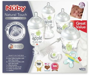 Nuby Newborn Baby Bottles Starter Set 