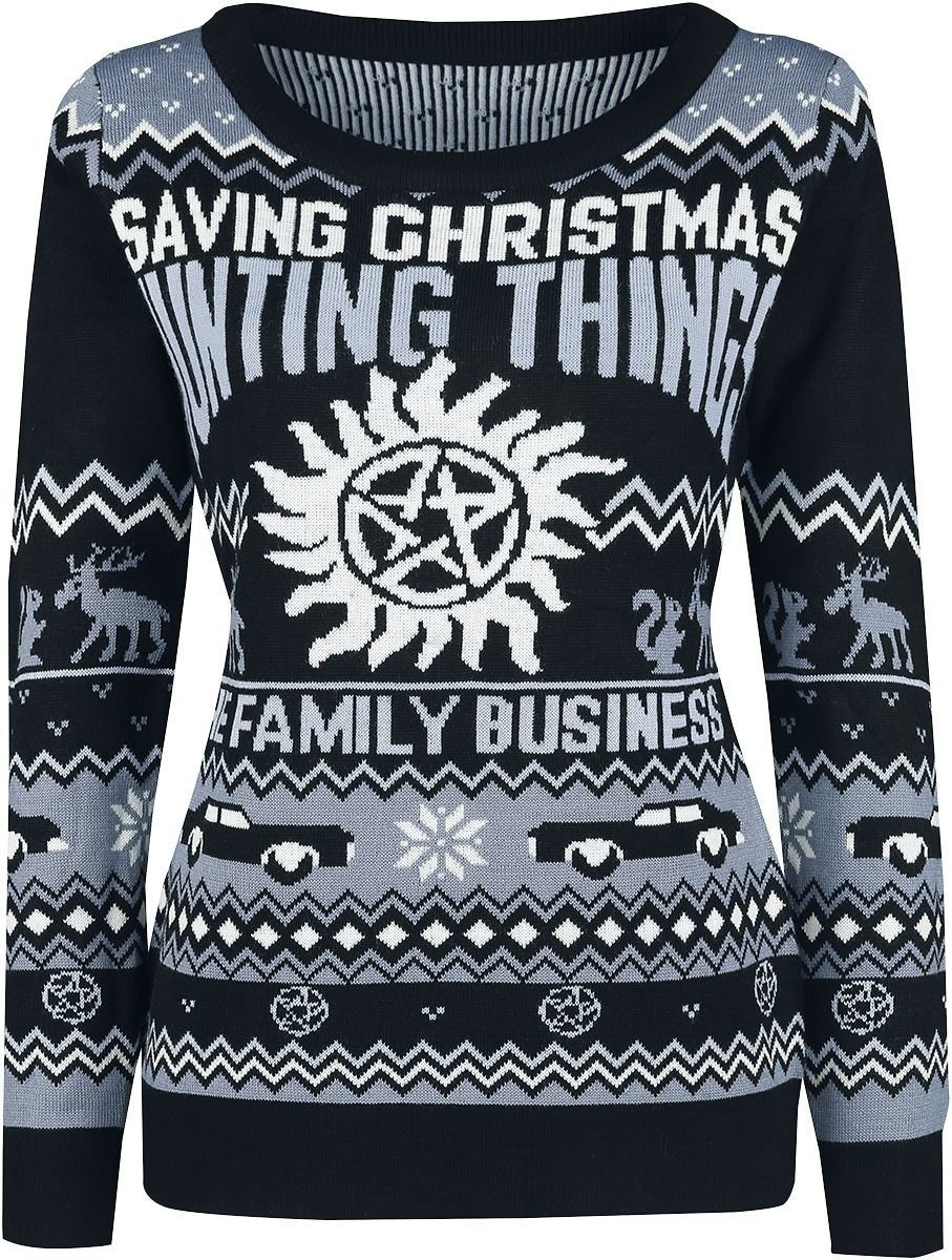 Super Natural Saving Christmas Hunting Things Christmas Jumpers