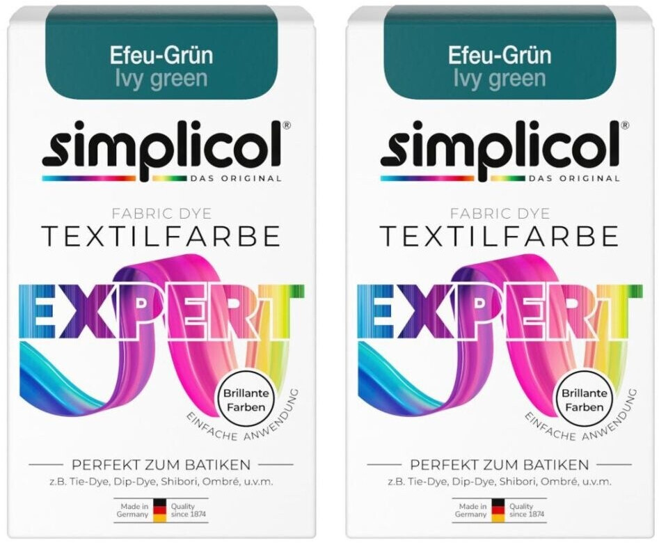 Simplicol Textilfarbe expert Efeu-Grün ab 2,79 € | Preisvergleich bei