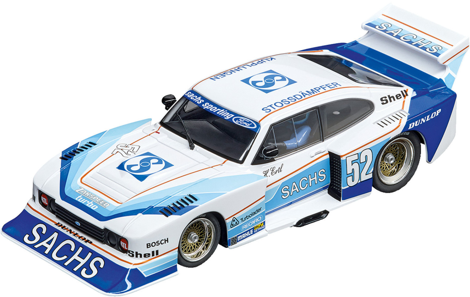 Carrera Digital 132 Ford Capri Zakspeed Turbo Sachs Sporting No.52 30831