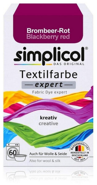 Simplicol Textilfarbe expert Brombeer-Rot