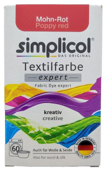 Simplicol Textilfarbe expert Mohn-Rot