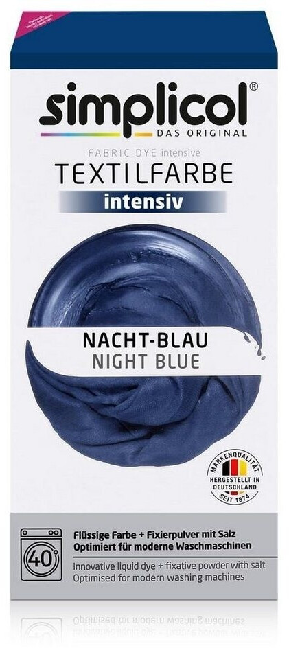 Simplicol Colorante Per Tessuti Intenso (Velluto Nero) - Confezione Completa Per Lavatrice, Adatto A Cotone E Lino