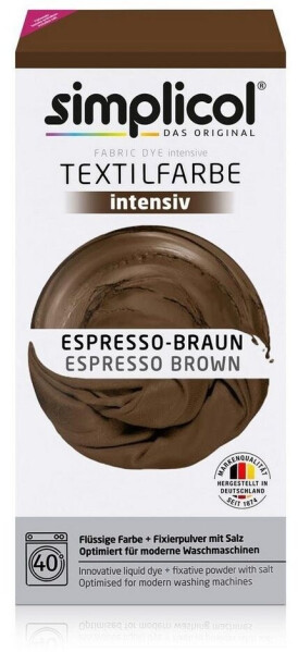 Simplicol Textilfarbe intensiv Espresso-Braun