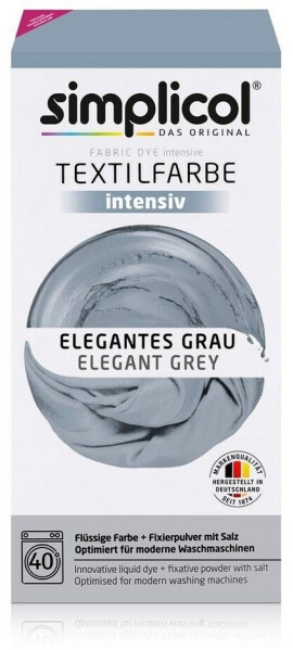 Simplicol Textilfarbe intensiv Elegantes Grau
