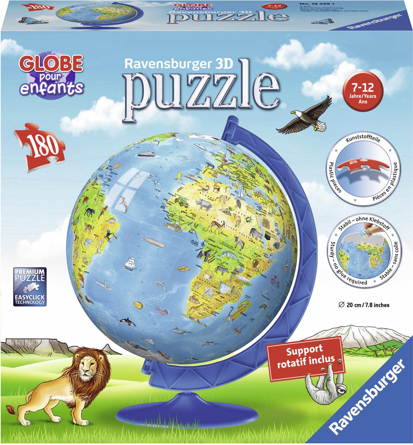Ravensburger Puzzle 3D Globe en français