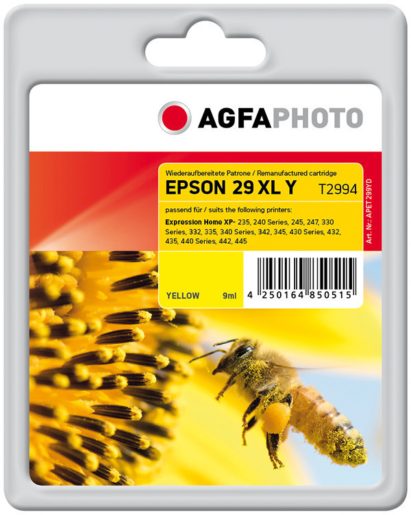 AgfaPhoto APET299YD pour  Epson 29XL jaune
