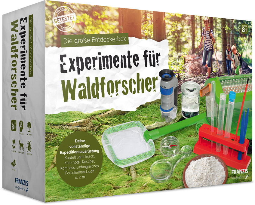 Franzis Die große Entdeckerbox: Experimente für Waldforscher