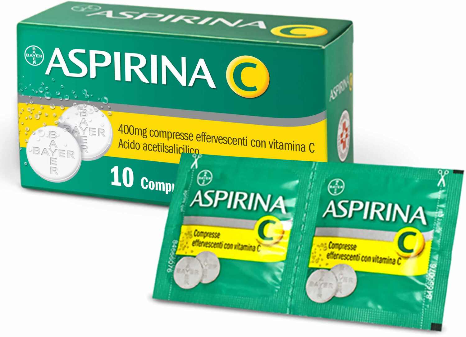 Image of Aspirina C 400 mg compresse effervescenti