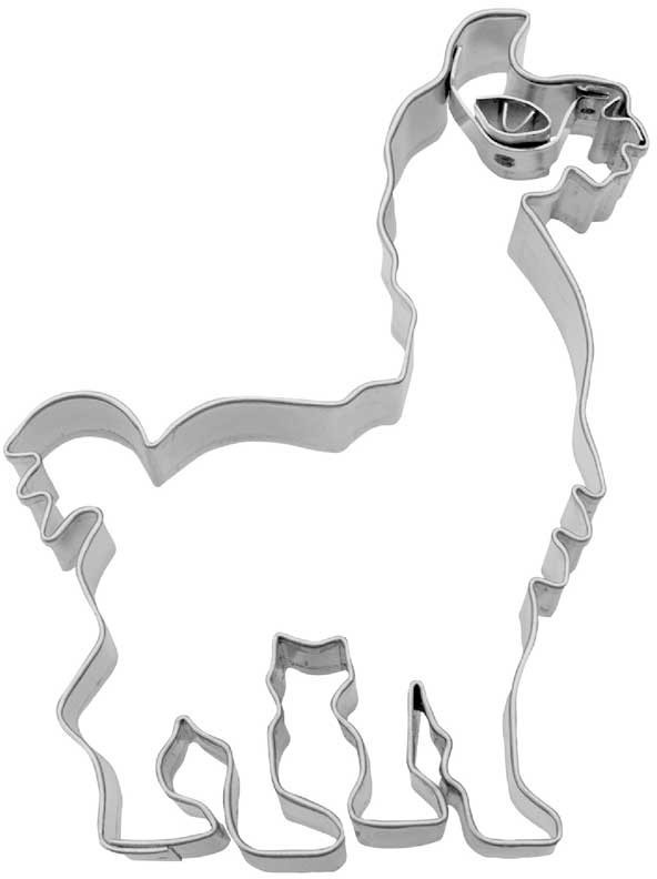 Städter Embossing Cookie Cutter Lama 8 cm