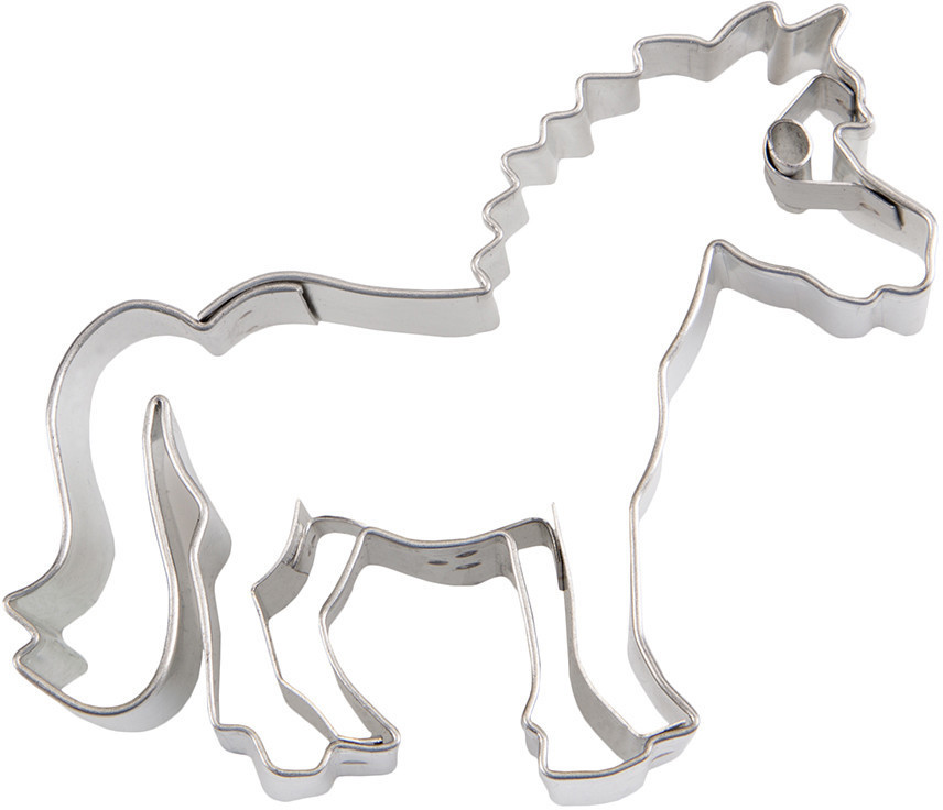 Städter Embossing cookie cutter pony 6 cm stainless steel