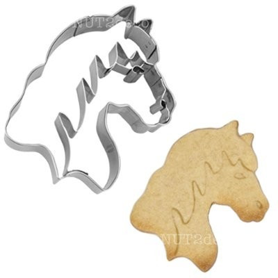 Städter Embossing cookie cutter horse head 7,5 cm