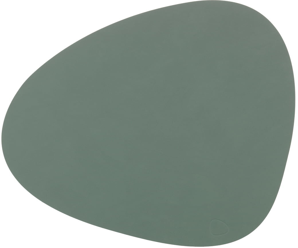 LINDDNA Placemats Nupo CURVE 37 x 44 cm leather pastel green