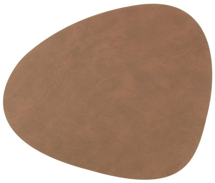 LINDDNA Placemats Nupo CURVE 37 x 44 cm leather brown