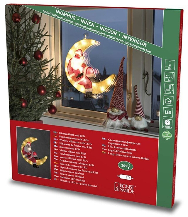 Konstsmide LED-Fensterbild Weihnachtsmann (2860-010) ab 15,92 € |  Preisvergleich bei