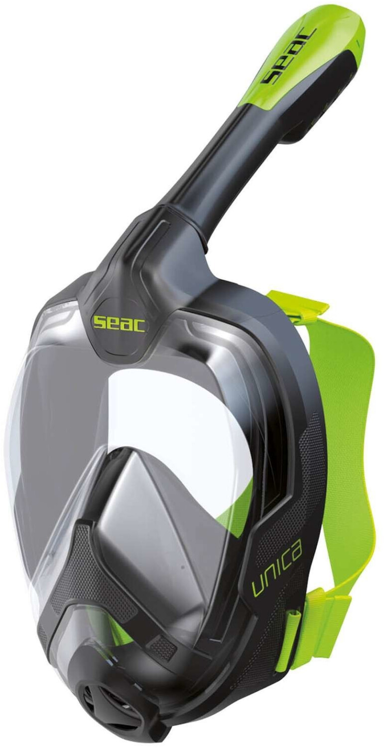 Seac Unica snorkelling mask black/lime