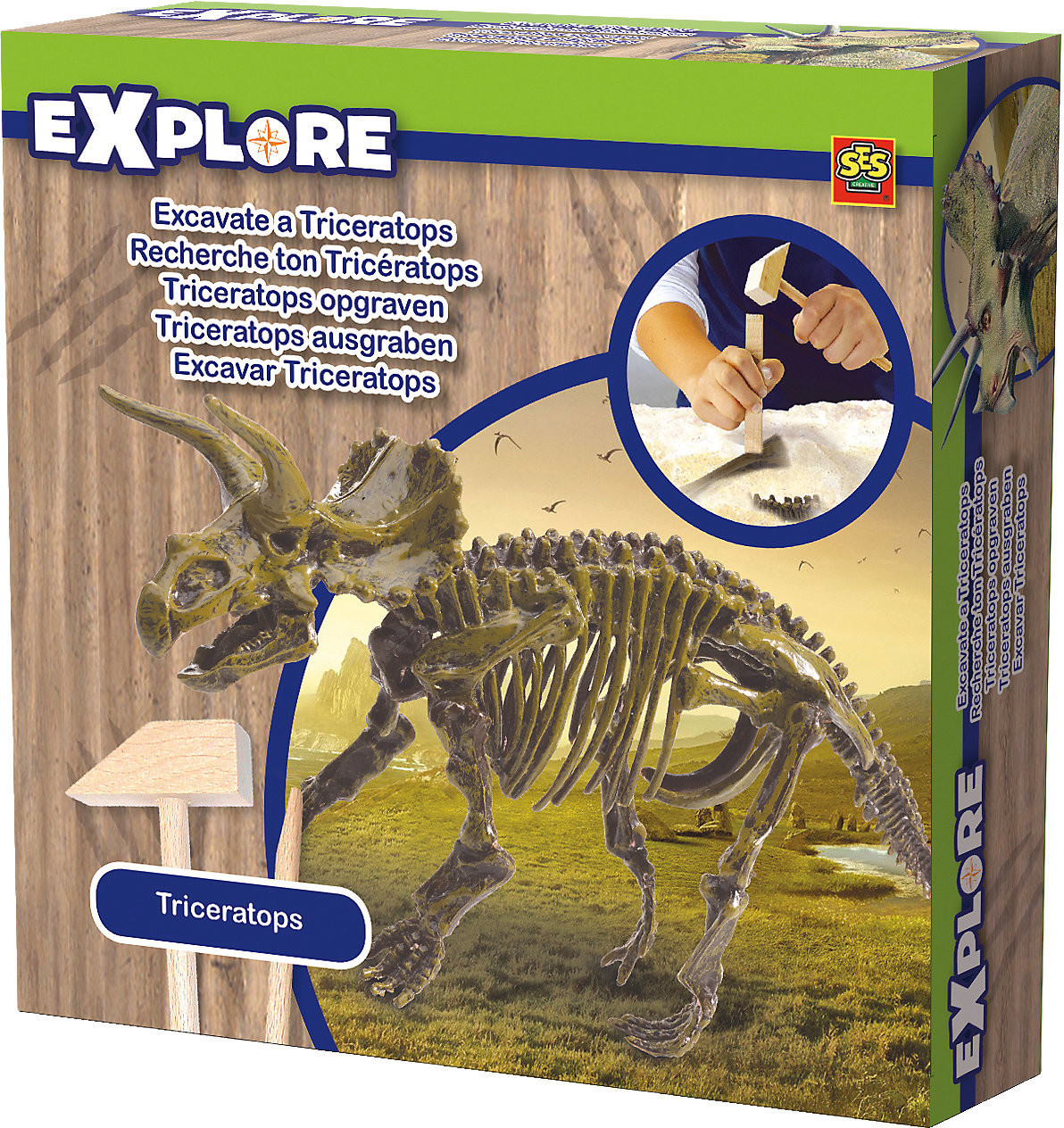 SES Creative Explore Excavate a Triceratops