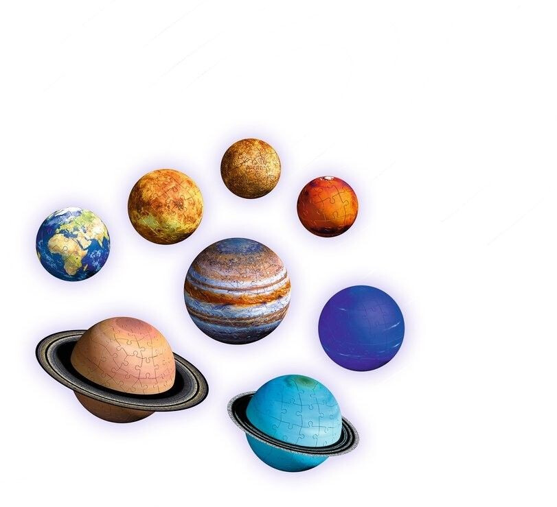 Ravensburger Puzzle - 3D puzzleball - Planetenbox 27/54/72/108 Teile online  bestellen