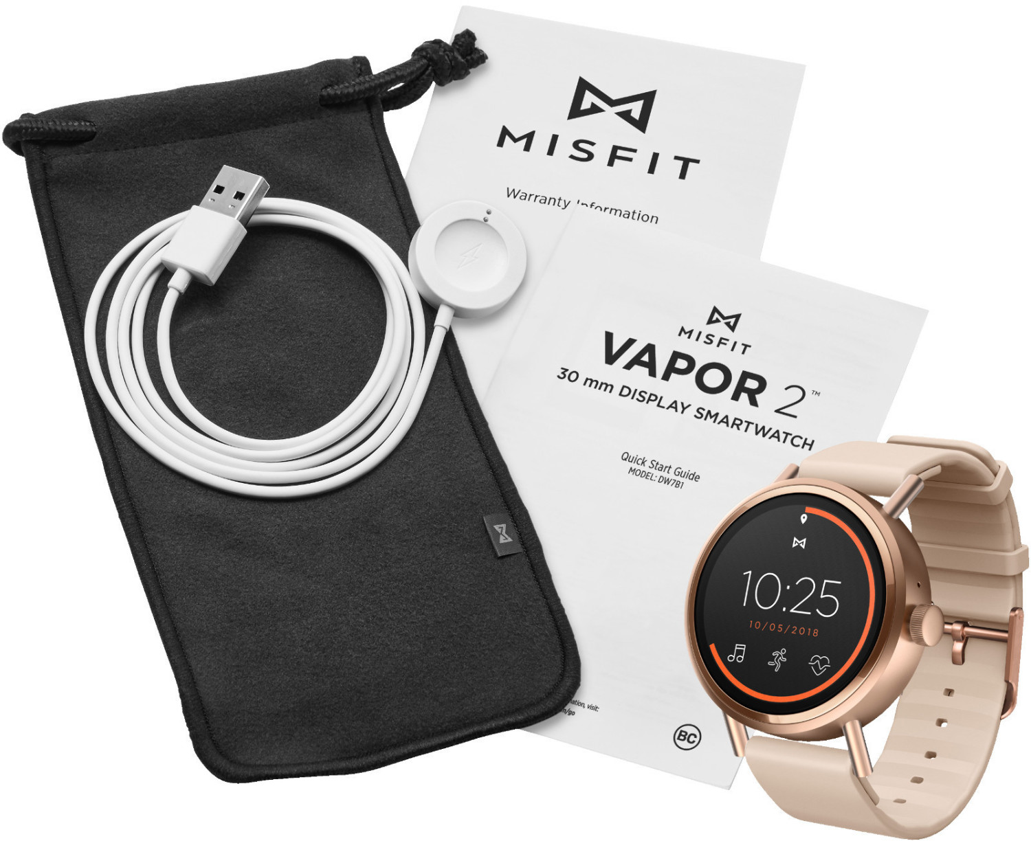 misfit vapor band size