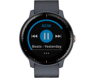 Garmin Vivoactive 3 GPS Smartwatch with Music Storage and Playback - Rose  Gold/Granite Blue