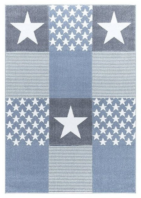 Livone Happy Rugs Starwalk 3 160x180 cm blue/silvergrey