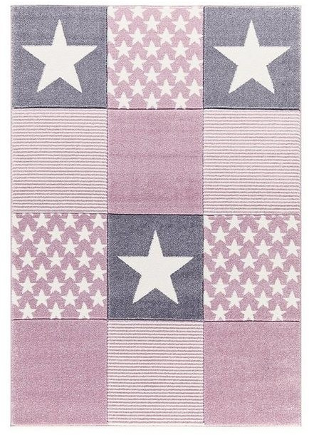 Livone Happy Rugs Starwalk 3 160x180 cm  rose/silvergrey
